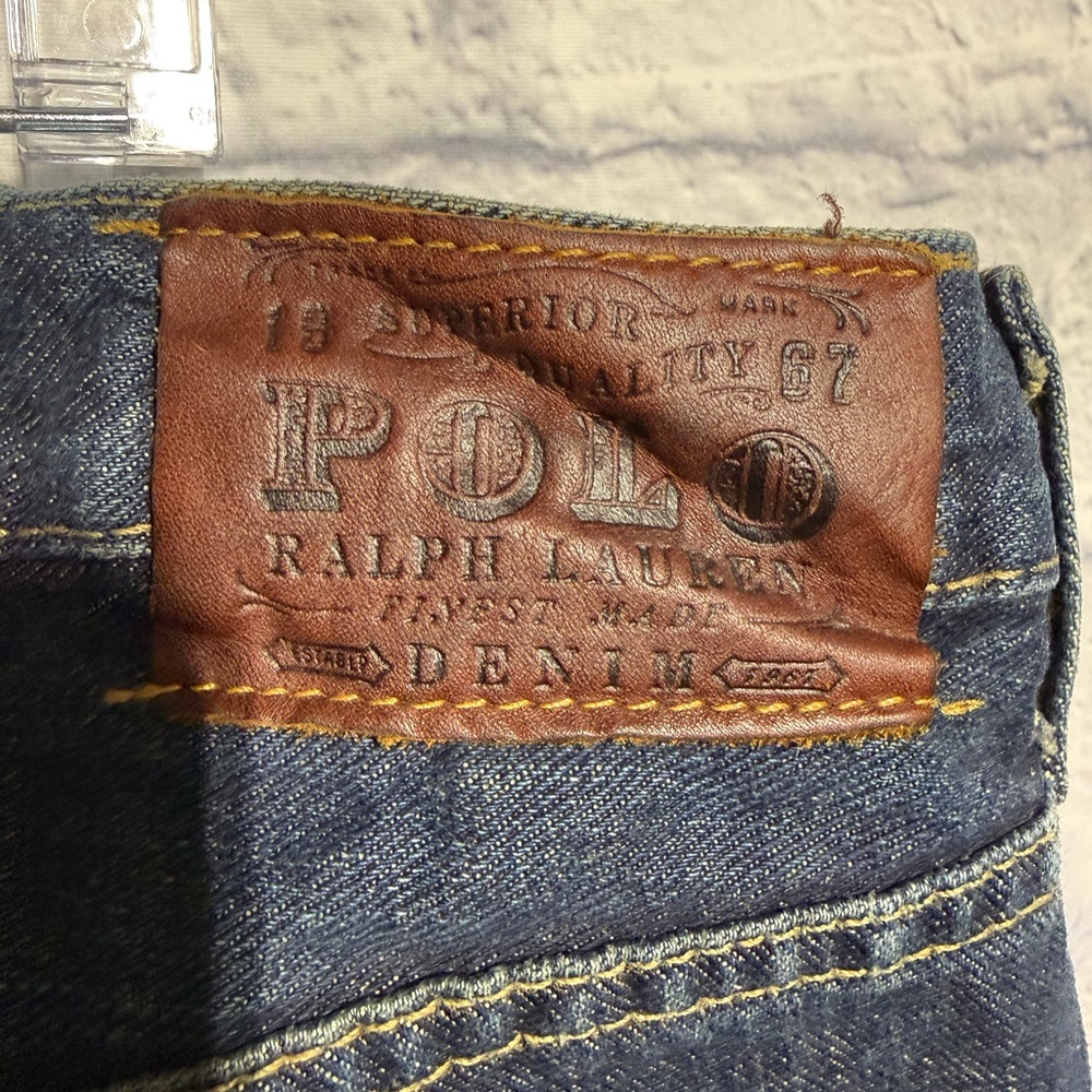 Y2K Polo Ralph Lauren D-3 Relaxed Dark Wash Jeans, Size 40x34 *see description*